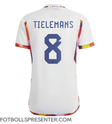 Belgien Youri Tielemans #8 Borta Matchtröja VM 2022 Kortärmad